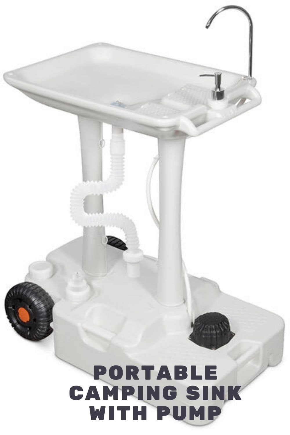 Portable Camping sink with pump(1) portable camping sink with foot pump